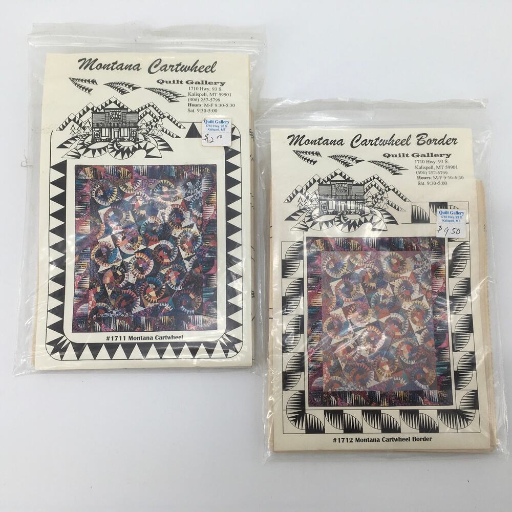 Vintage Quilt Gallery Montana Cartwheel Border Quilt Pattern 1712 Paper Pieced